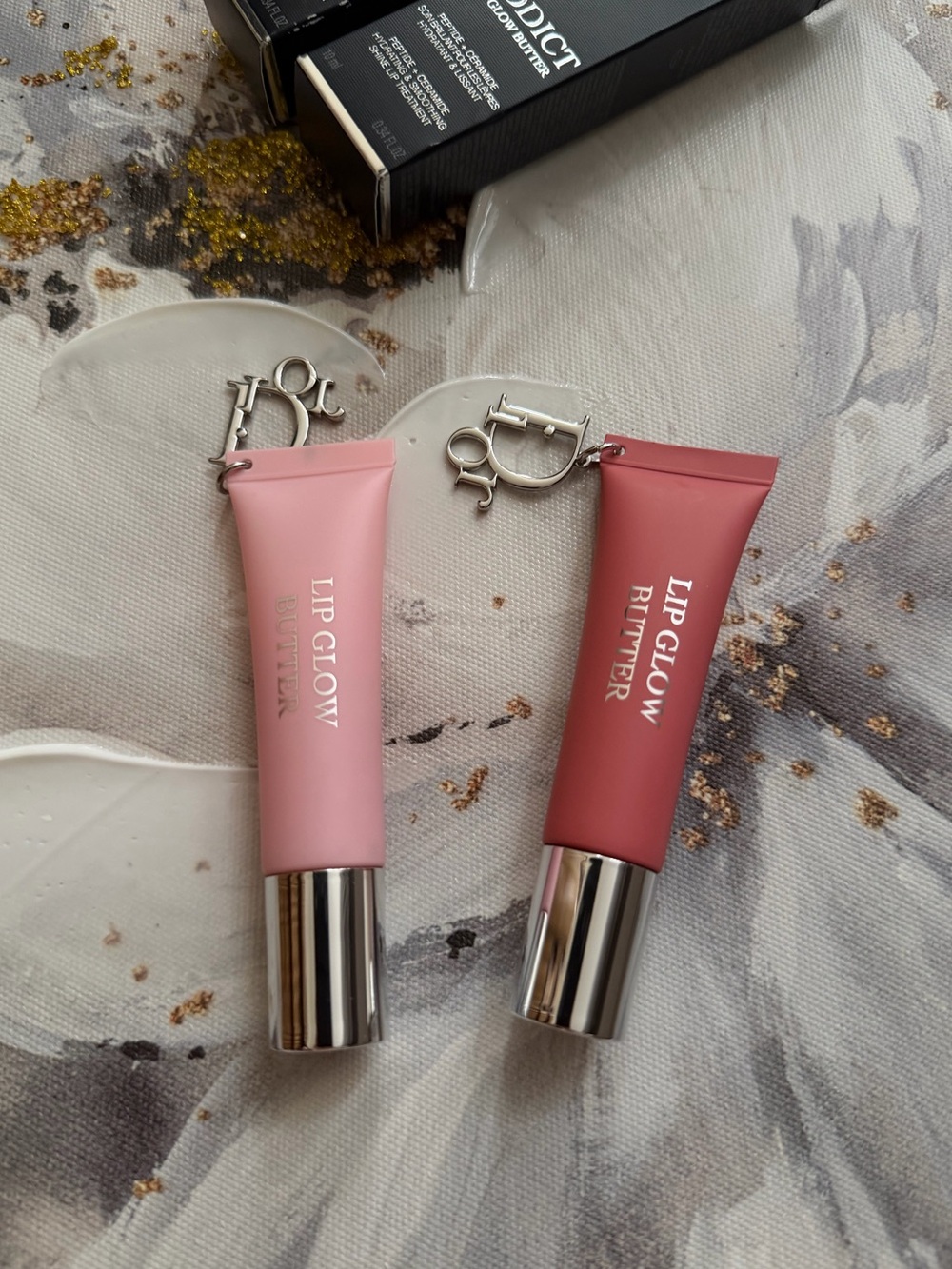 2x Dior Lip Glow Butter Hydrating Lip Balm